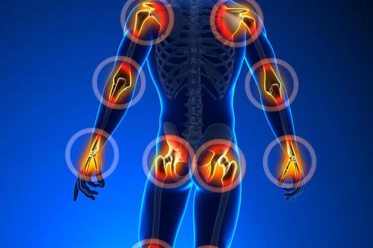 Illustration of common pain points across the body